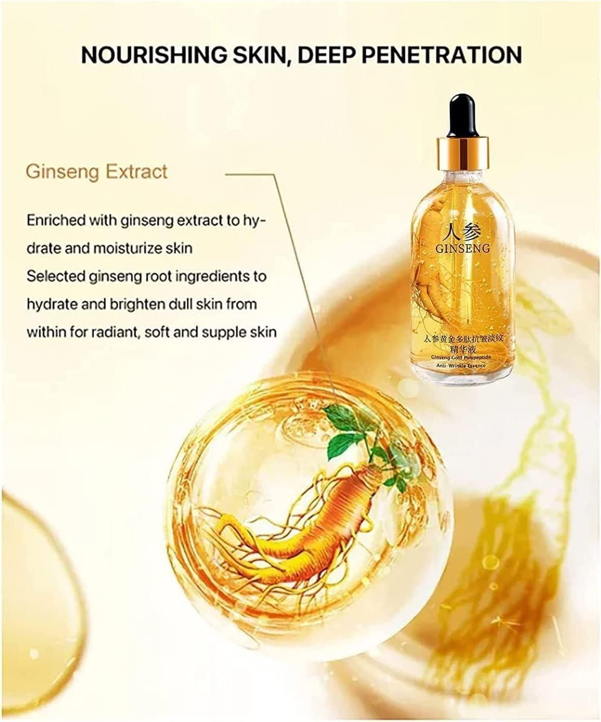 Ginseng Gold Polypeptide Anti-Ageing Serum Pack of 3 100ml Each