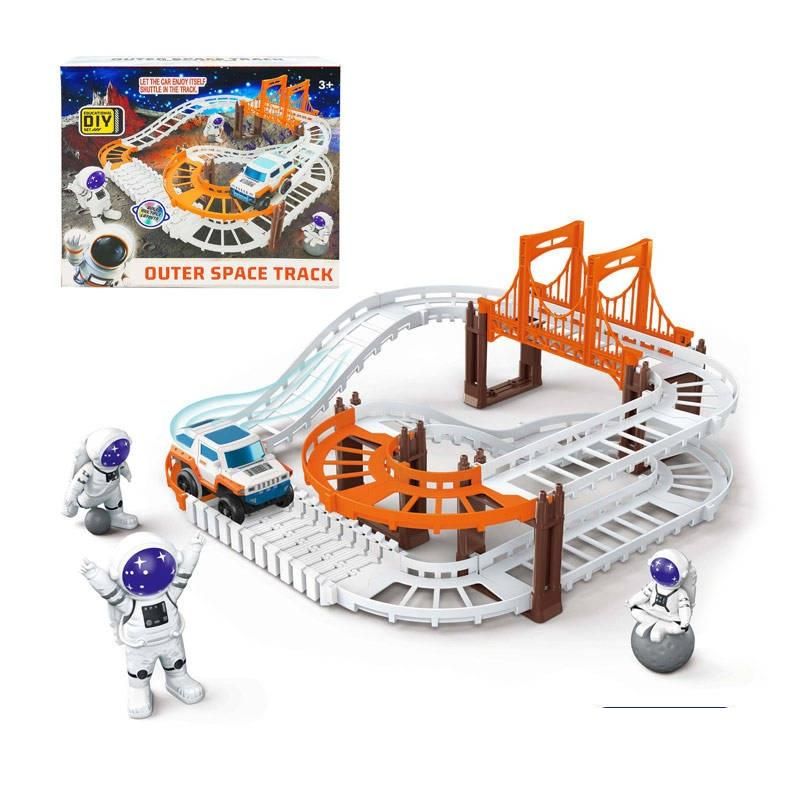 Astronaut Spaceship Track Set - Outer Space Toy Set for Kids