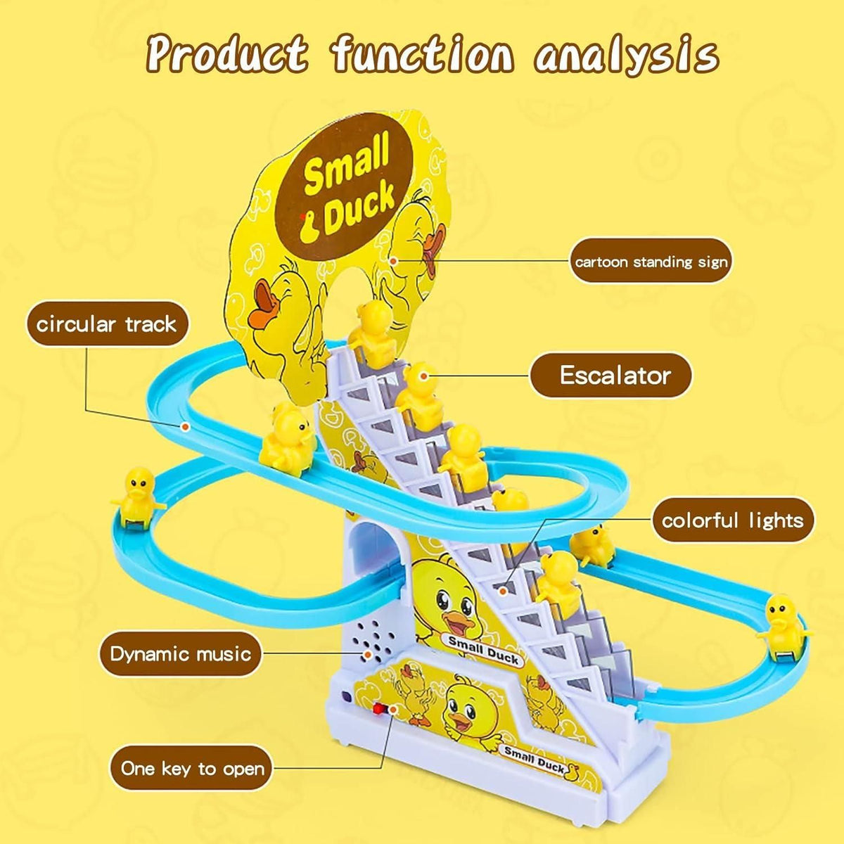 Duck Track Toy for Kids - Small Duck Climbing