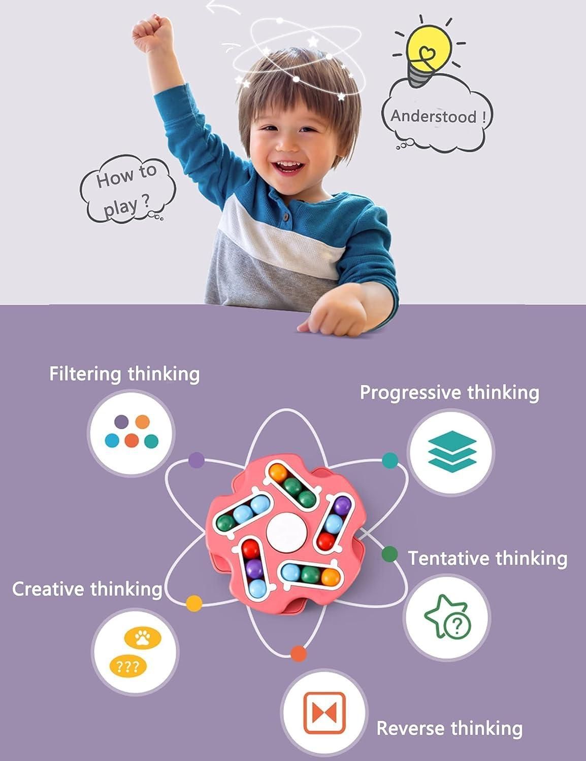 Fidget toy rotating Magic Bean Cube Spinner