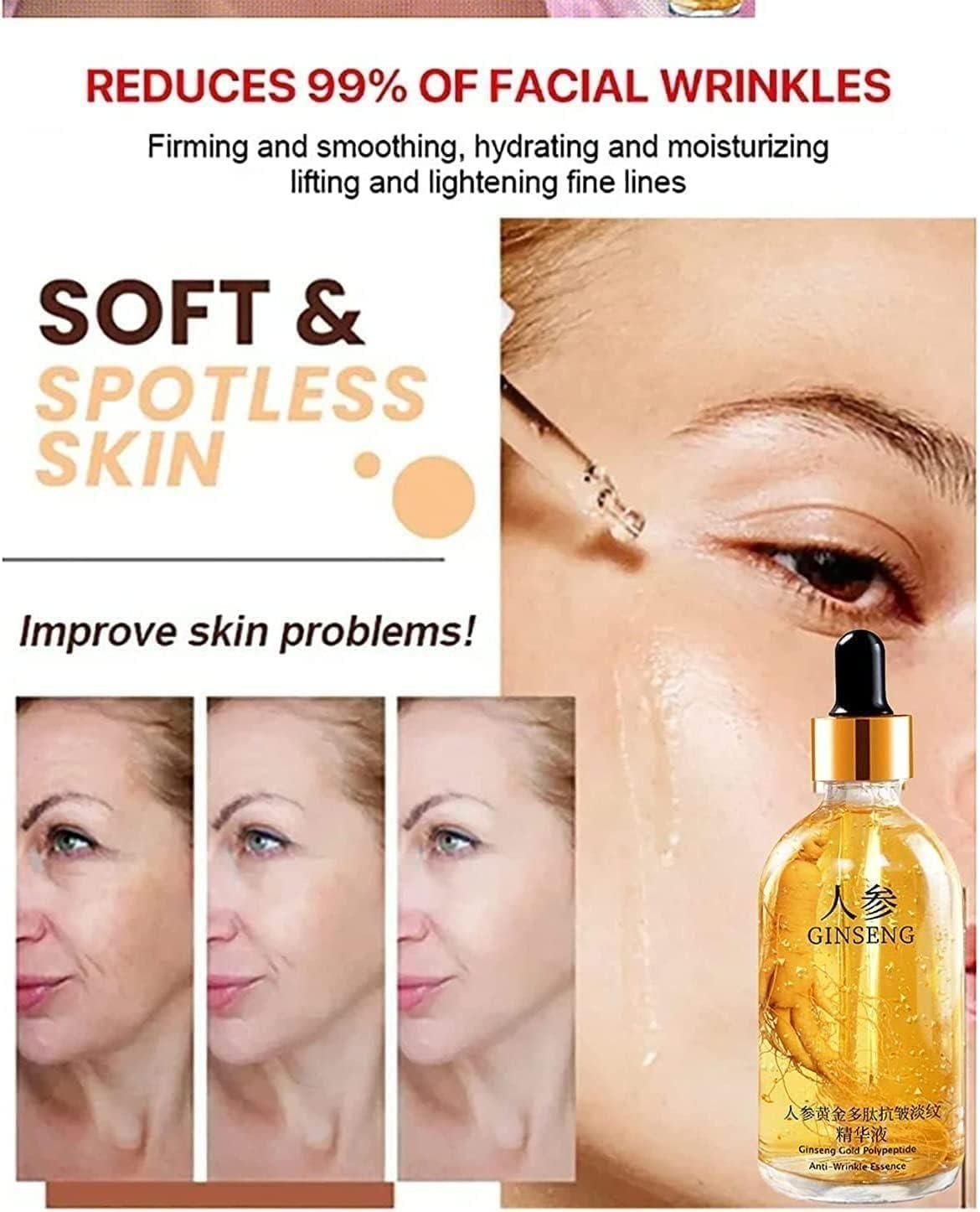Ginseng Gold Polypeptide Anti-Ageing Serum Pack of 3 100ml Each
