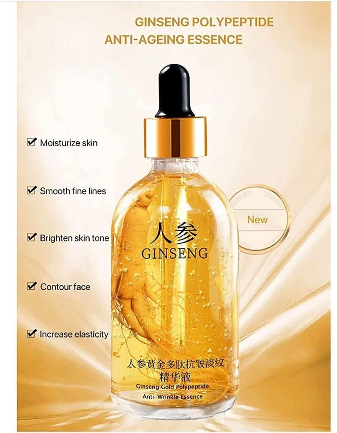 Ginseng Gold Polypeptide Anti-Ageing Serum Pack of 3 100ml Each