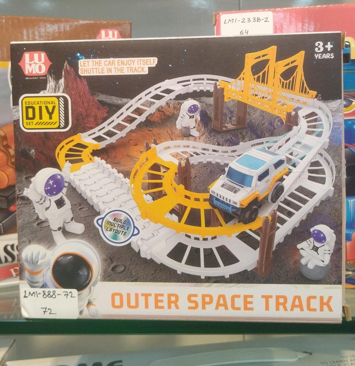 Astronaut Spaceship Track Set - Outer Space Toy Set for Kids