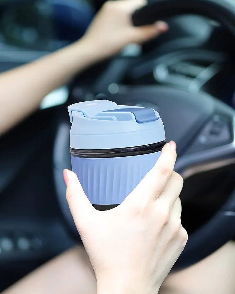Glass Tumbler with Airtight Lid and Straw